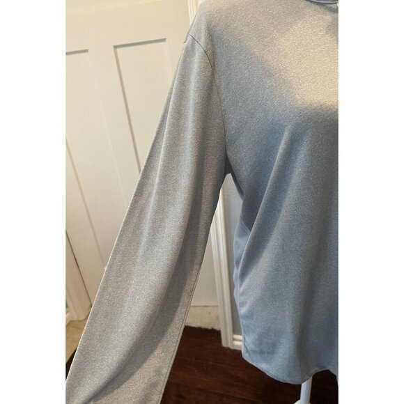 NWT Abercrombie & Fitch Soft Af Shirt Women's M Light Heather Blue Long Sleeve - Picture 5 of 9